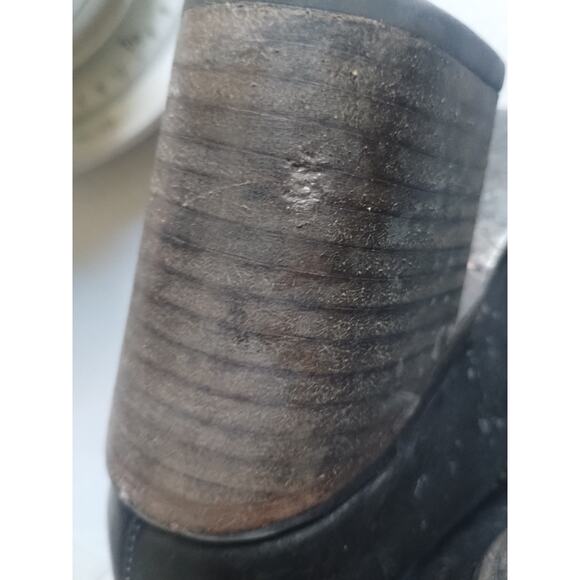 Freebird By Steven Baker Leather Strappy Brown Black Distressed Boots US7 - Picture 16 of 16